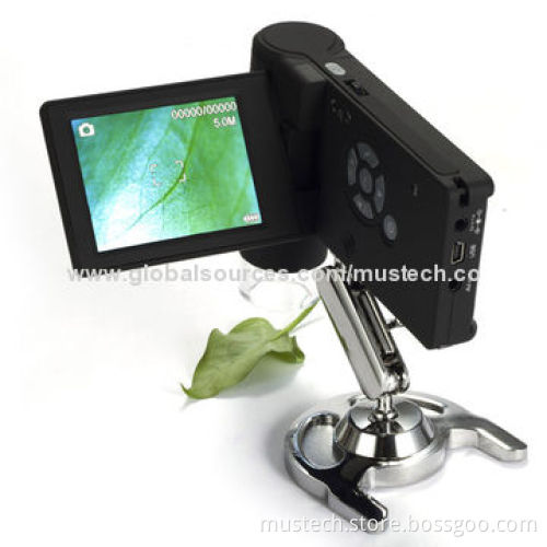 Mustech 5MP portable digital microscope with 3" LCD screen